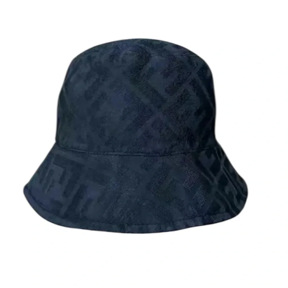 Authentic Fendi Zucca Navy Blue Bucket Hat - Picture 2 of 4
